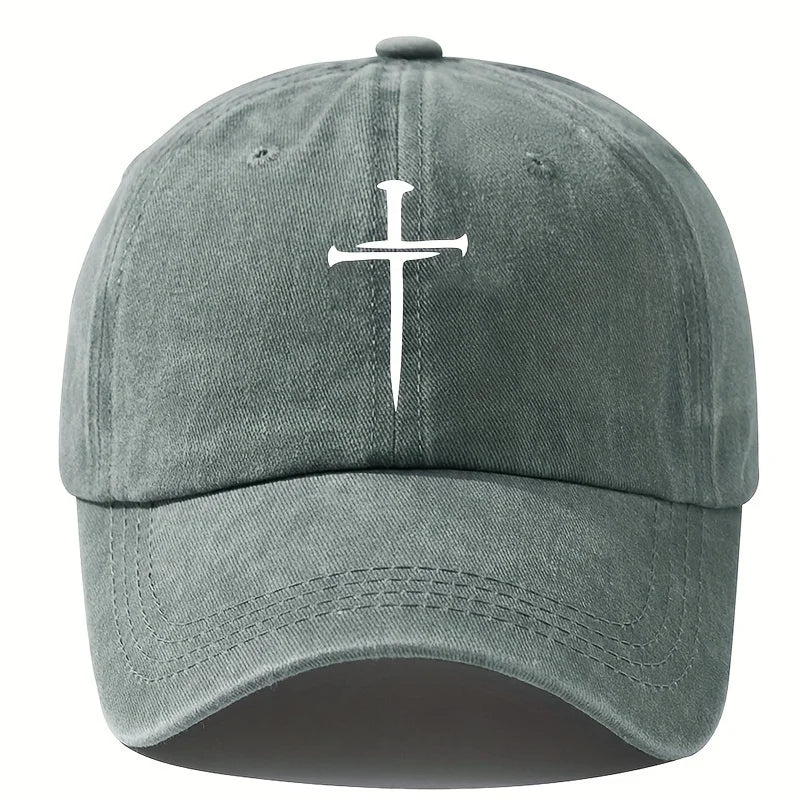 Retro Washed Cross Baseball Cap