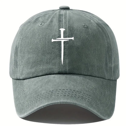 Retro Washed Cross Baseball Cap