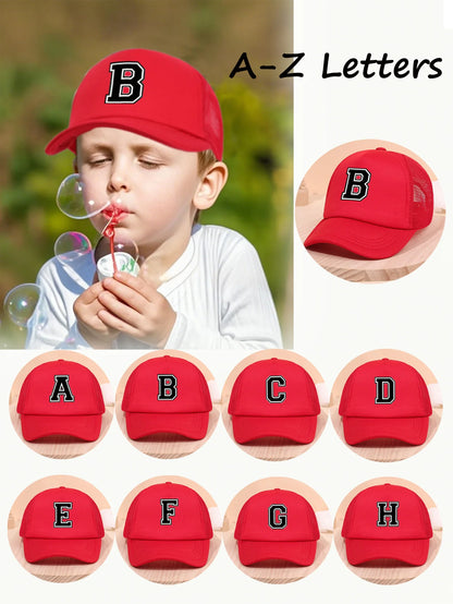 Children's Letter A-Z Sunshade Baseball Cap