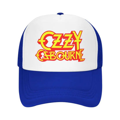 Custom Ozzy Osbourne Metal Hard Rock Print Mesh Baseball Cap