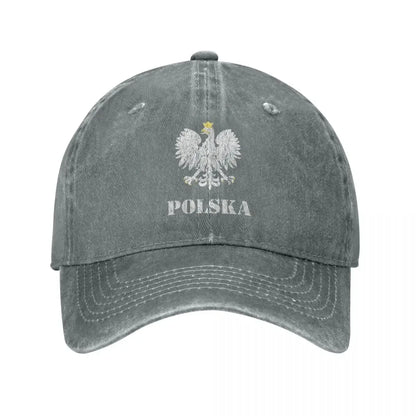 Vintage Polska Vintage Poland Polish Flag Baseball Cap