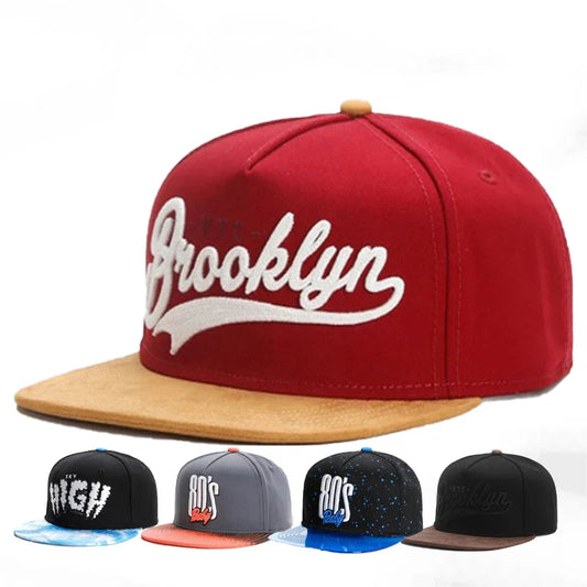 New Luxury Letters Fashion Flat Brim Snapback Hat