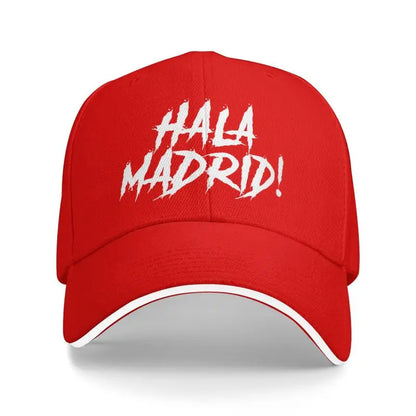 Hala Madrid Letters Print Sandwich Baseball Cap