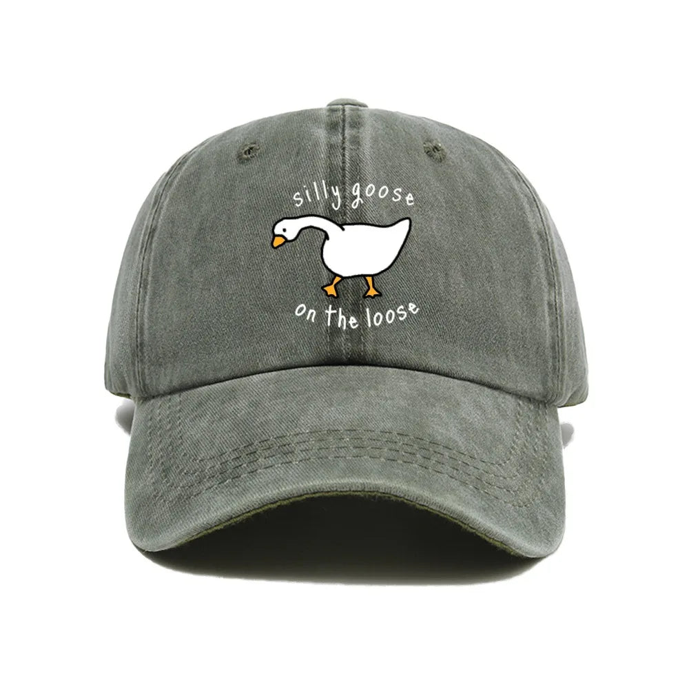 Big Goose Printed Baseball Hat For Men And Women