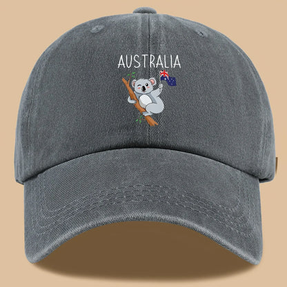 Australia Koala & Flag Baseball Cap