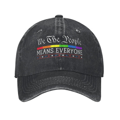 Purride Cat Pride Ally LGBT Rainbow Baseball Caps
