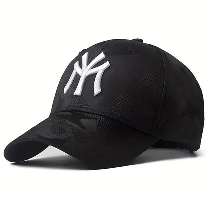 Unisex Letter Embroidery Camouflage Baseball Caps