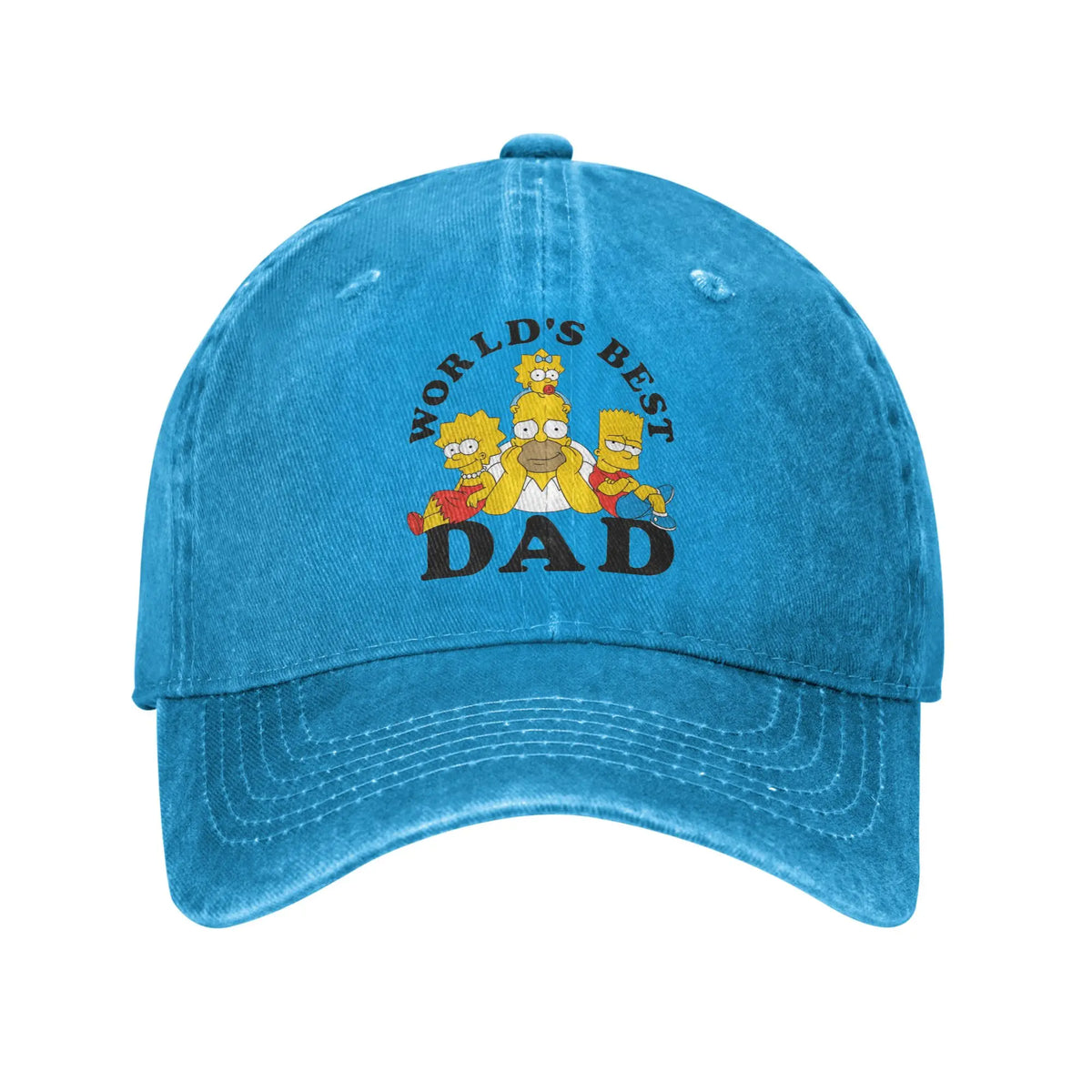 Summer DAD WORLDS BEST-The S-simpsons Cartoon Baseball Cap