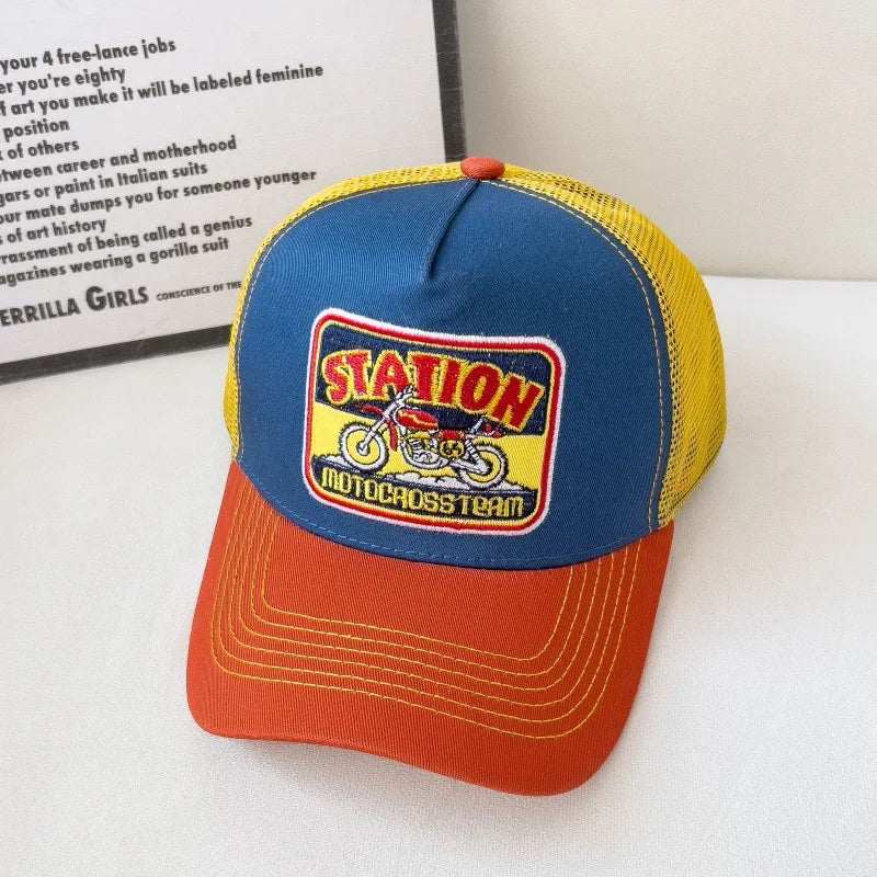 American Retro Baseball Cap Mesh Breathable UPF50+