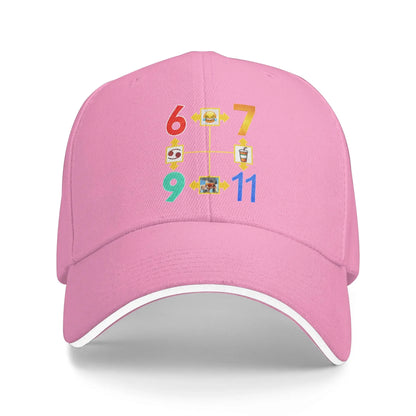 6 7 9 11 Meme Diagram Baseball Cap