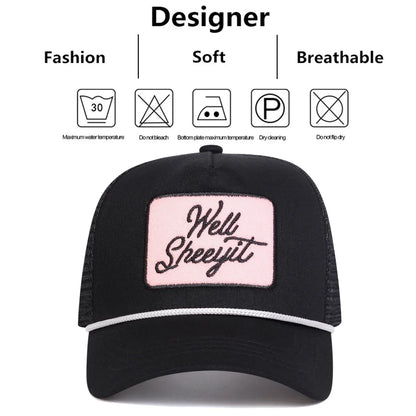 Unisex WELL SHEEYIT Embroidery Baseball Caps