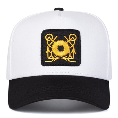 Unisex CAPTAIN Circle Embroidery Baseball Caps Spring Autumn