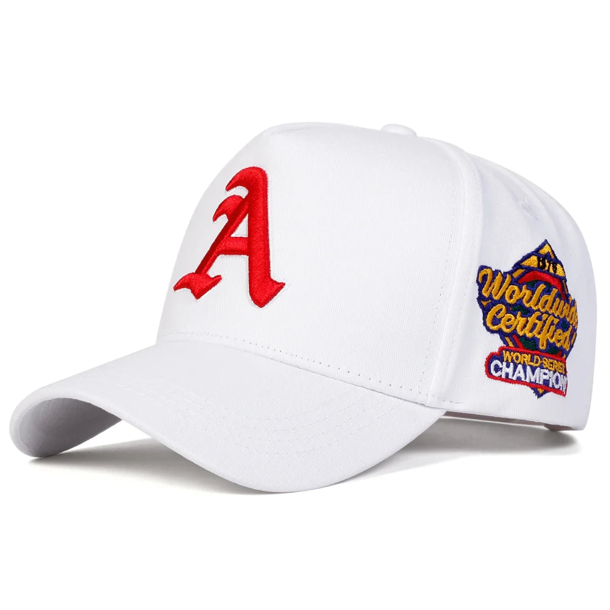 Unisex Gothic Letter A Embroidery Side Worldwide Baseball Caps