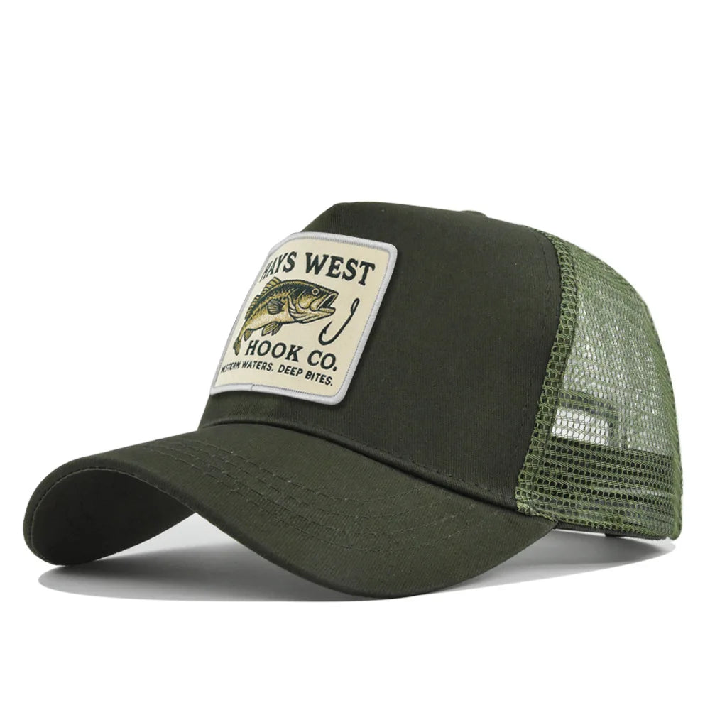 High Quality Fishing Embroidery Baseball Cap