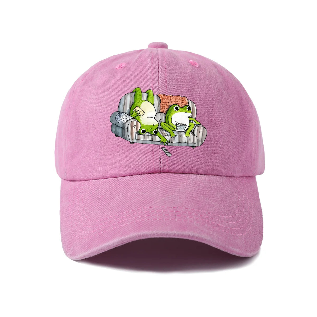 Bookish Frog Character Graphic Baseball Cap