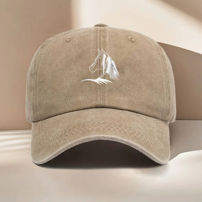 Horse Print Baseball Cap