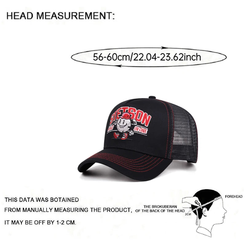 Fashion New Baseball Hat Snowman Embroidery Truck Hat