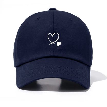 Piece Hearts Print Baseball Cap For Men & Women