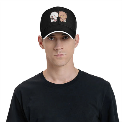 Bubu Dudu Panda And Brownie Bear Couple Baseball Cap