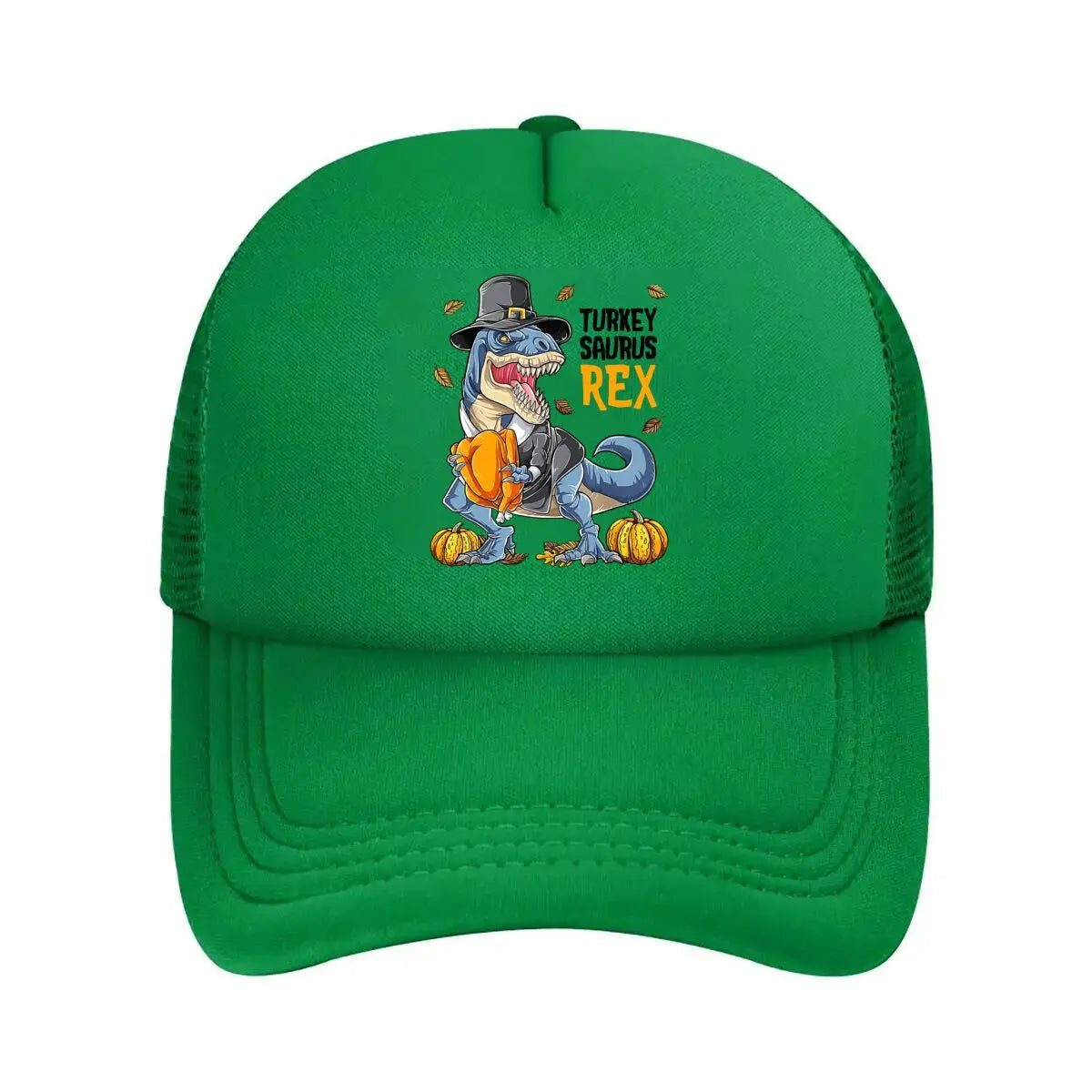 Turkey Saurus Rex Thanksgiving 2026 Mesh Baseball Cap