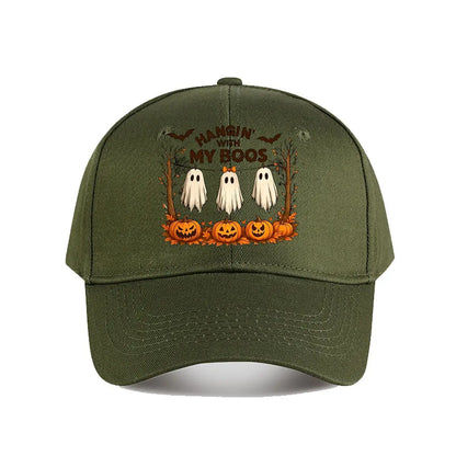 Halloween Hangin’ With My Boos Ghost Baseball Cap