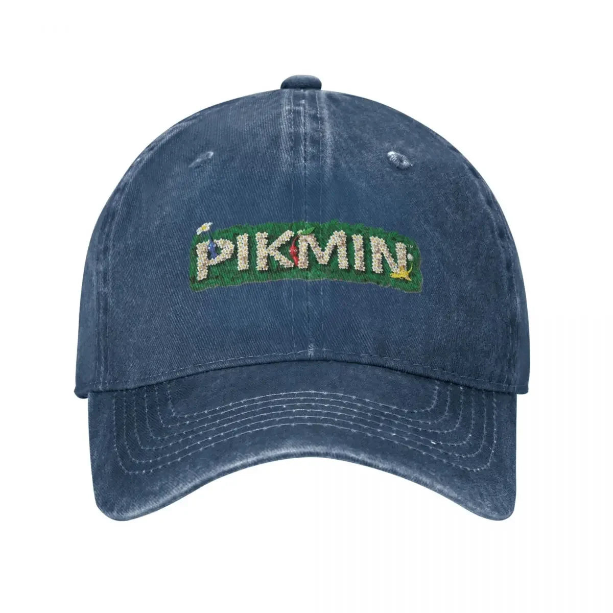 Pikmin Logo Baseball Caps Vintage Distressed Denim