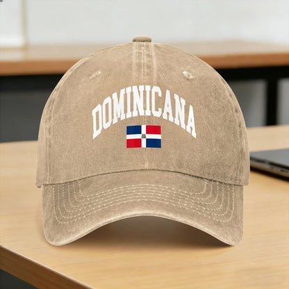 Dominican Republic Dominicana Flag Graphic Baseball Cap