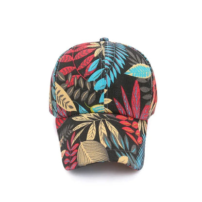 Maple Leaf Spring Summer Hat New Flower Hats Men's And Women's Korean Duck Tongue Caps Baseball Cap