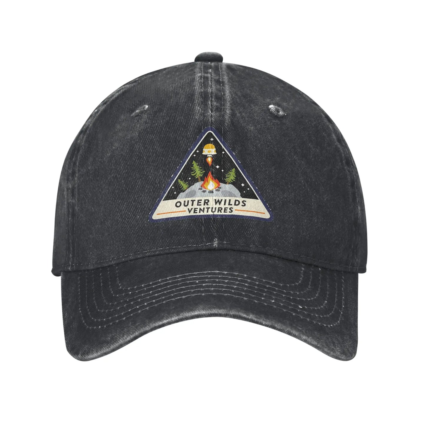 Outer Wilds Ventures Patch Denim Fabric Cap Casual Baseball Caps