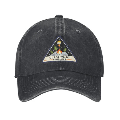 Outer Wilds Ventures Patch Denim Fabric Cap Casual Baseball Caps