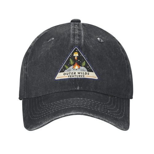 Outer Wilds Ventures Patch Denim Fabric Cap Casual Baseball Caps