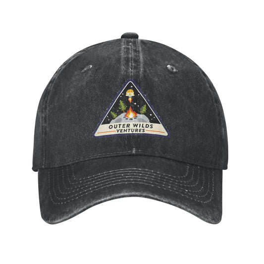 Outer Wilds Ventures Patch Denim Fabric Cap Casual Baseball Caps