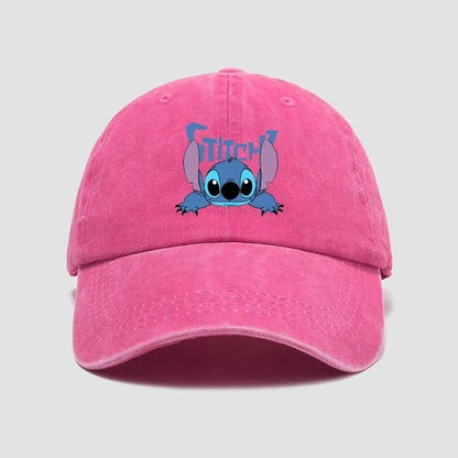 Stitch Baseball Caps Disney Cute Cartoon Anime Figures Casual Hat