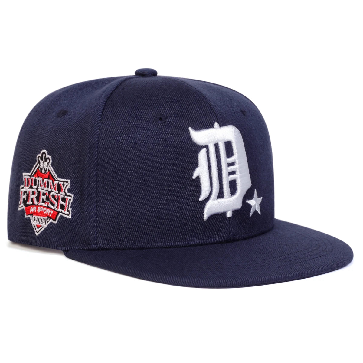 Unisex D Letter Side DUMMY FRESH Embroidery Hip-Hop Hats Snapback Caps Baseball Caps