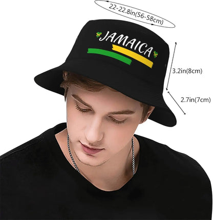 Jamaica Flag Fashion Retro Bucket Hat for Men Women