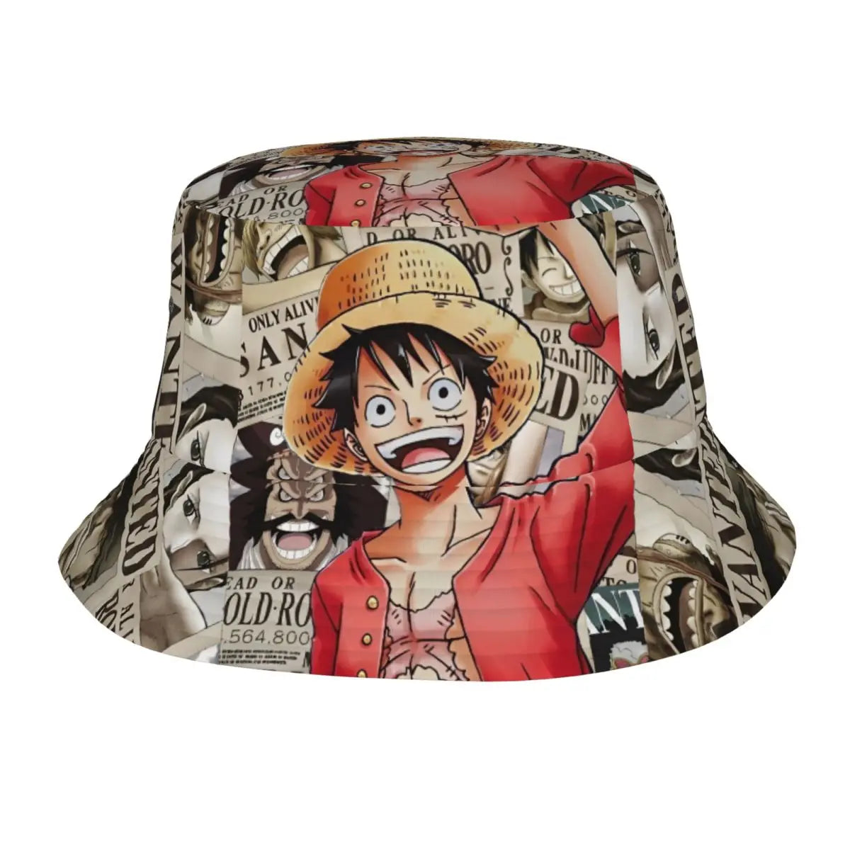 Unisex Bucket Hats One Piece Luffy Japanese Anime