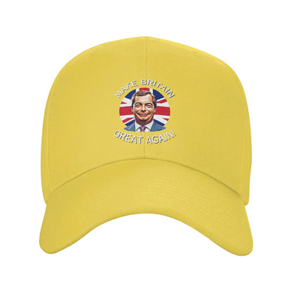 Support Nigel Farage Make Britain Great Again Casual Baseball Cap