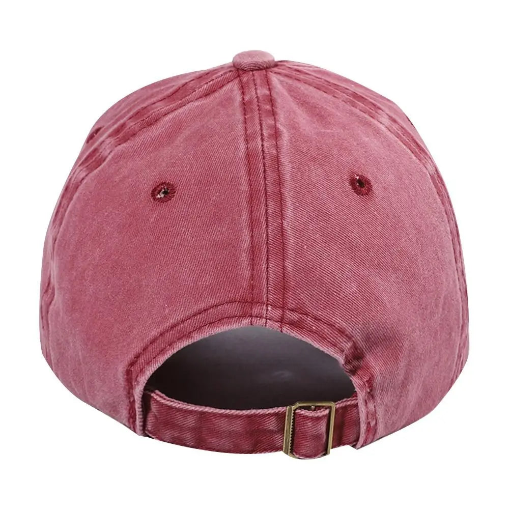 DAD MOM Embroidery Baseball Caps Vintage Washed Denim Baseball Hats