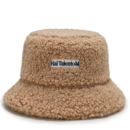 Warm Bucket Hat Unisex Winter Fleece Fisherman Cap