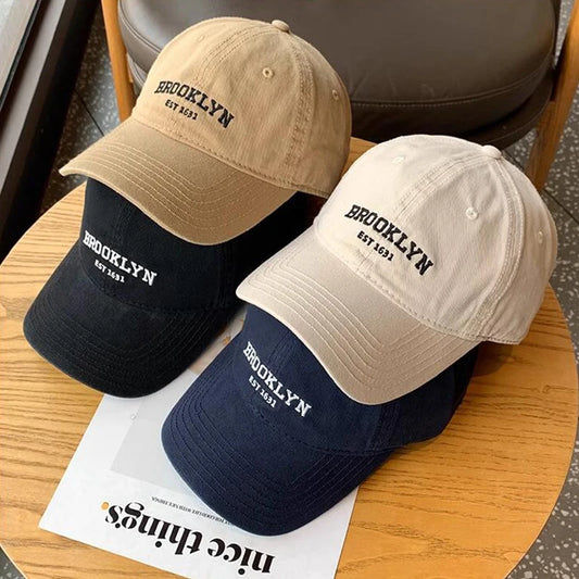Soft Cotton Letters Baseball Cap For Women Men