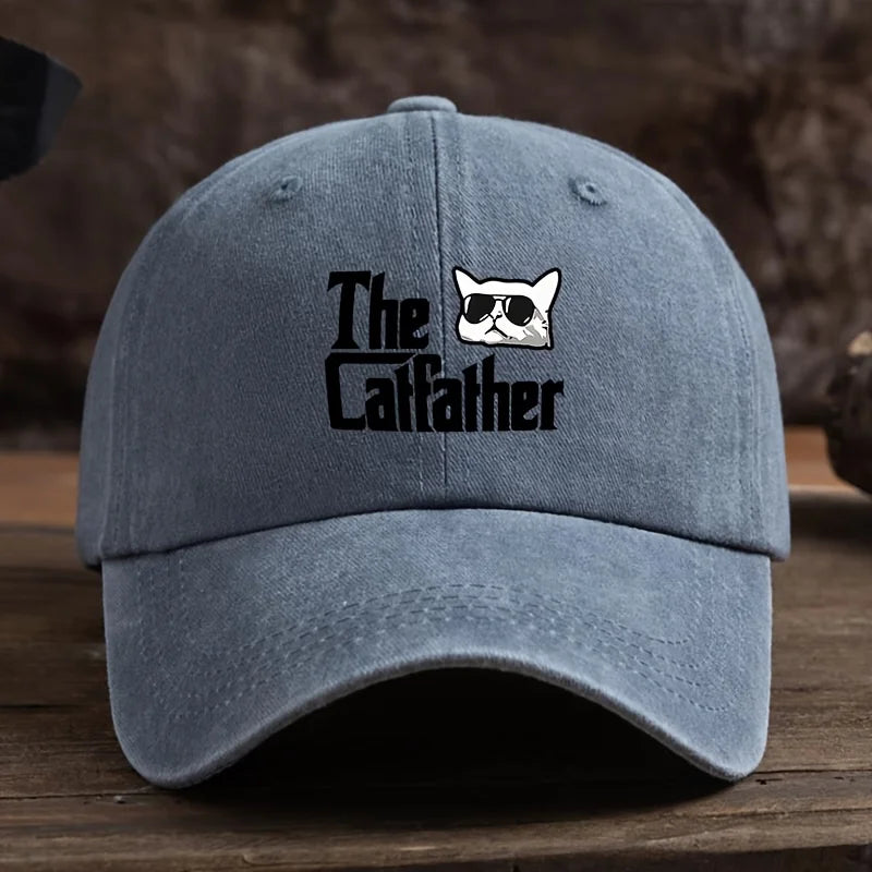 Alphabet Cat Fun Printed Baseball Hat