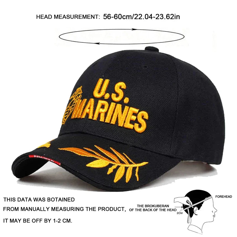 US Letter Snapack Embroidery Snapback Baseball Caps