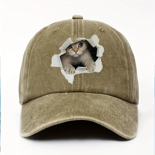 Cute Cat Designed Baseball Cap