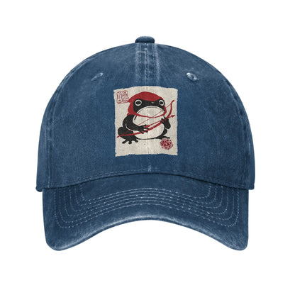 NAT 1 DND Board Games Ranger Japanese Grumpy Frog Casual Baseball Cap
