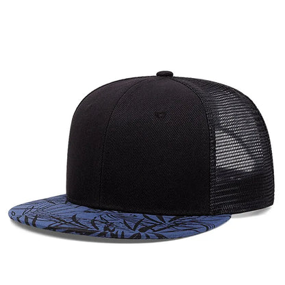 Fashion Baseball Caps Snapback Bamboo Leaf Printing Hats Outdoor Sports Caps Hip Hop Hats Trendy For Men Women Hats