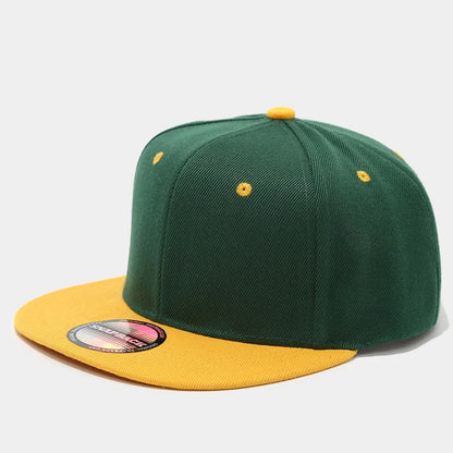 Two-Color Block Hip-Hop Cap Snapback Cap For Men And Women