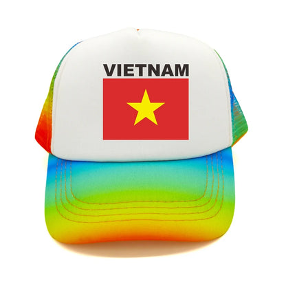 Vietnam Trucker Cap Summer Men Cool Country Flag Hat Baseball Cap