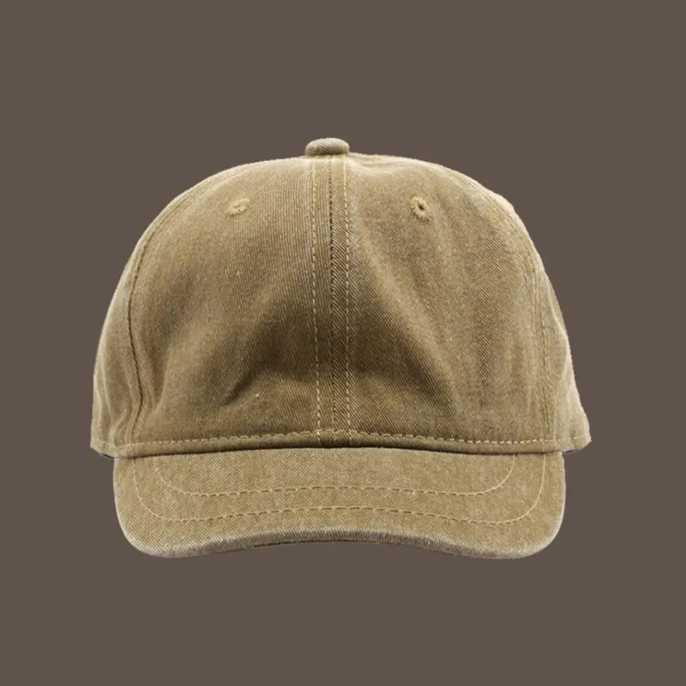 Fashion Solid Color Short Brim Baseball Cap