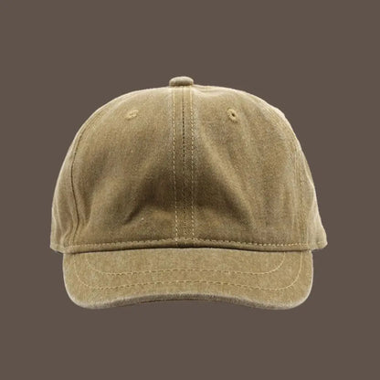 Fashion Solid Color Short Brim Baseball Cap