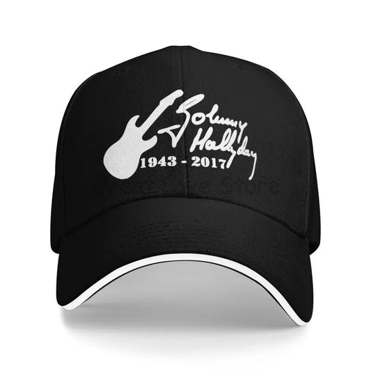 Johnny Hallyday Print Baseball Cap